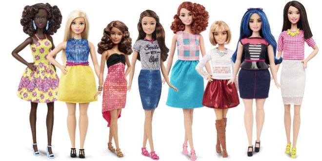 Nova linha de bonecas Barbie Fashionistas prioriza a diversidade de biotipos