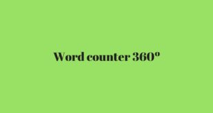 Contador de caracteres Word counter 360º - Contador de caracteres