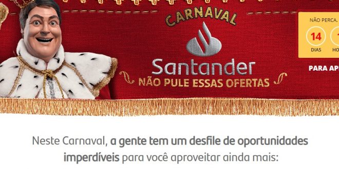 Faustão estrela ação de Carnaval do banco Santander