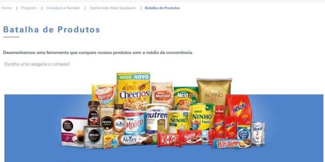 Nestlé lança ferramenta “Batalha de Produtos” com guia nutricional