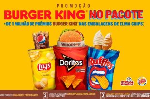 Elma Chips lança promoção em parceria com o Burger King